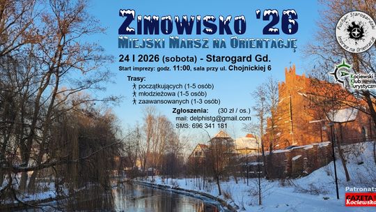 ZIMOWISKO '26 - Miejski Marsz na Orientację w stolicy Kociewia!