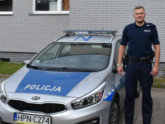 Policjant z Malborka zapobiegł tragedii  - uratował małego chłopca