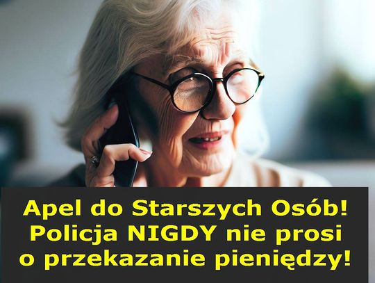 94-letnia seniorka ofiarą oszustwa na "fałszywego policjanta" – apel o ostrożność