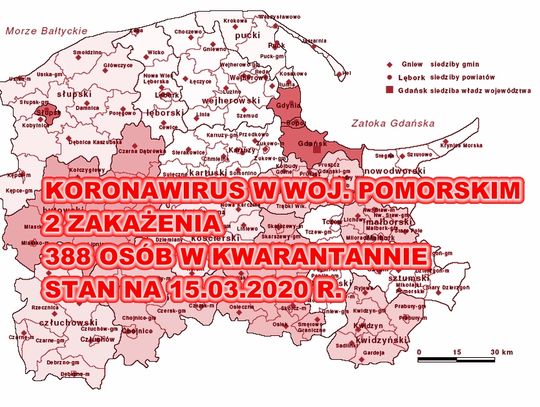 Aktualne informacje o koronawirusie w województwie pomorskim. Dwie zakażone osoby