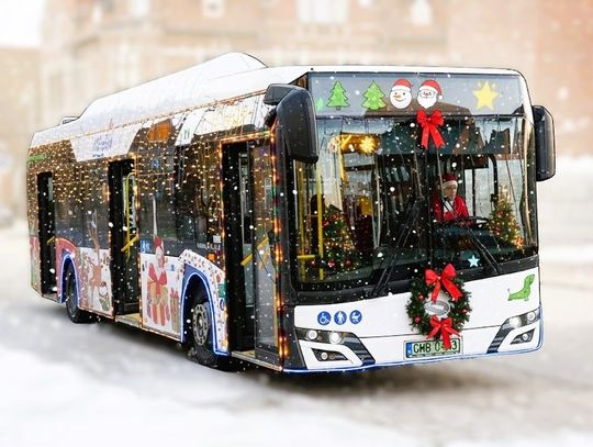 Autobusem MZK na Mikołajki