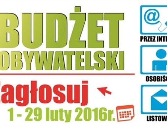 Budżet obywatelski 2016 - głosuj do końca lutego