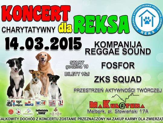 Charytatywny koncert dla Reksa