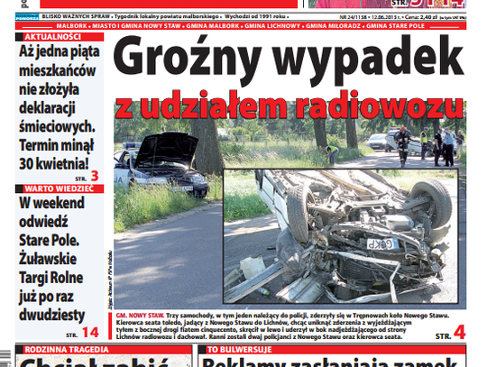 Gazeta Malborska już do nabycia.