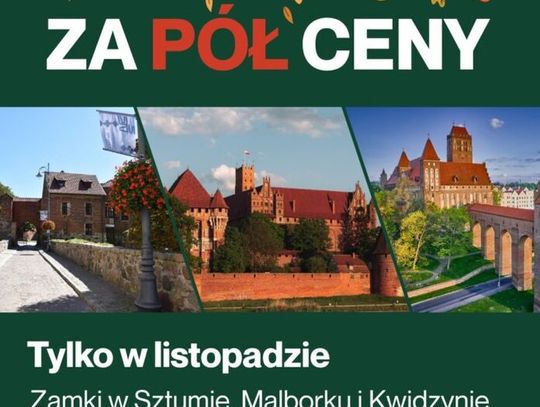 Jesienne zwiedzanie za PÓŁ CENY!