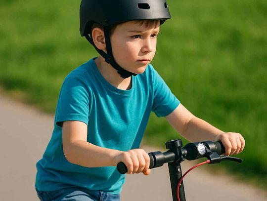 🛴 Kaski obowiązkowe dla dzieci do 16 lat – także na prywatnych terenach!