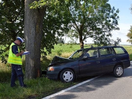 Kierowca uderzył w drzewo