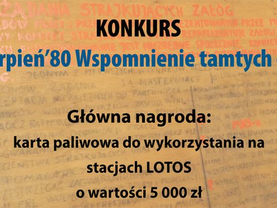 KONKURS: Sierpień’80 Wspomnienie tamtych dni