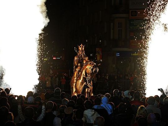 Król Kazimierz Jagiellończyk zmierza do zamku