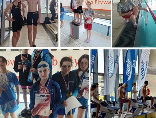 Medale zawodników MAL WOPR na Elbląskiej Wiośnie Pływackiej