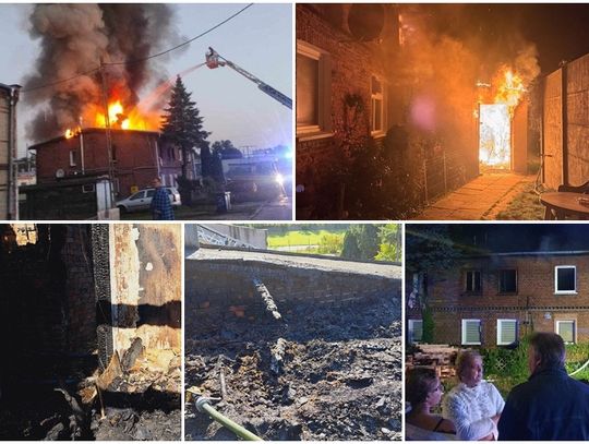 Nad ranem pożar w Malborku strawił znaczną część budynku wielorodzinnego. Czy ktoś podpalił budynek?!