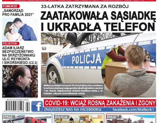 Nowy numer Gazety Malborskiej już w sprzedaży. Najświeższe wiadomości  z Malborka i gmin naszego powiatu są dostępne w Twoim kiosku. O czym piszemy w tym tygodniu?