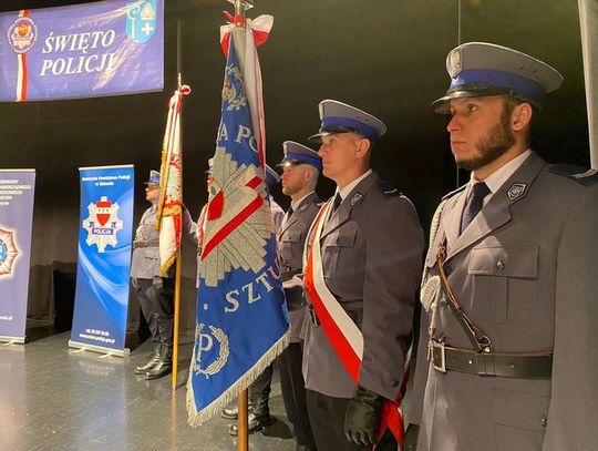 Obchody Święta Policji dwóch Komend Powiatowych Policji z Kwidzyna i Sztumu