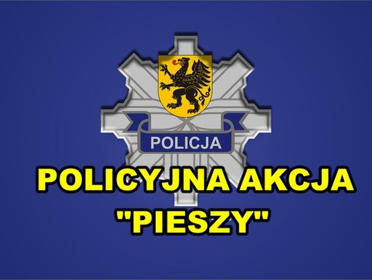 POLICYJNE DZIAŁANIA "PIESZY"