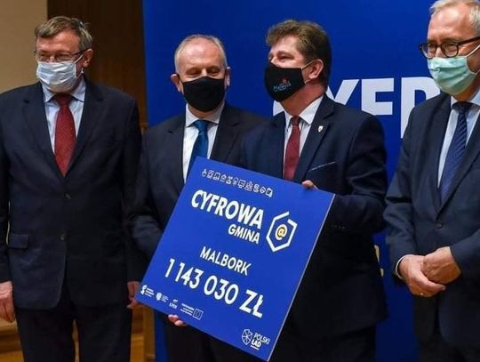 Ponad milion złotych dla Malborka na cyfryzację i cyberbezpieczeństwo w ramach programu "Cyfrowa Gmina"