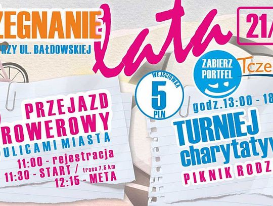 Pożegnanie lata /21.09.2024/ – XVII Przejazd Rowerowy oraz Turniej Charytatywny – Piknik Rodzinny