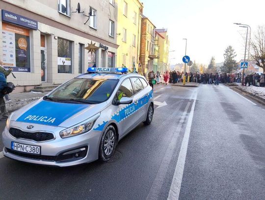 Sztumscy policjanci zabezpieczyli Orszak Trzech Króli