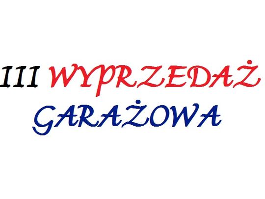 W sobotę trzecia wyprzedaż garażowa