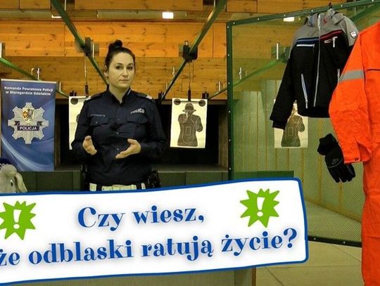 [WIDEO] Nie bądź mroczny - bądź widoczny! Pamiętaj, że odblaski ratują życie