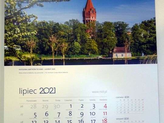 Wieża ciśnień w kalendarzu „Zabytek Zadbany” na 2021 rok