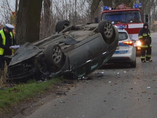 Wypadek nietrzeźwego kierowcy w Szymankowie