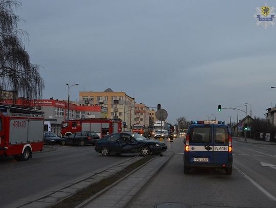 Wypadek z udziałem 4 samochodów