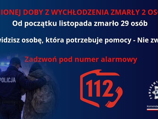 Zimno zabija. Nie bądź obojętny – reaguj! Zimno zabija. Nie bądź obojętny – reaguj!