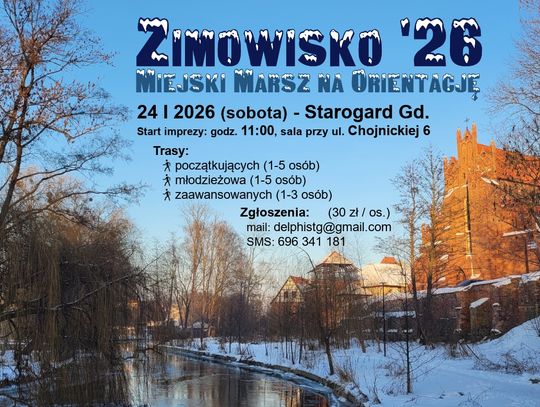ZIMOWISKO '26 - Miejski Marsz na Orientację w stolicy Kociewia! ZIMOWISKO '26 - Miejski Marsz na Orientację w stolicy Kociewia!
