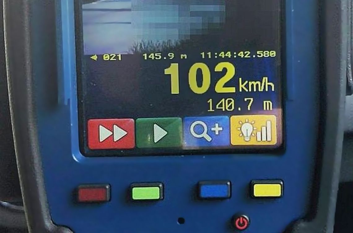 102 km/h na trasie z ograniczeniem do 40 km/h !! 102 km/h na trasie z ograniczeniem do 40 km/h !!