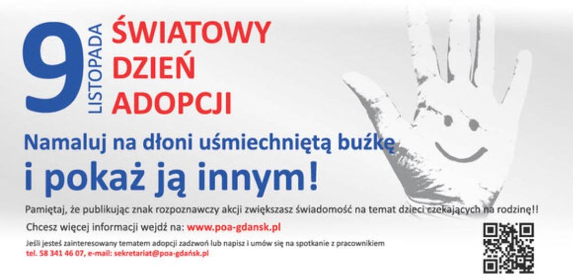 9.11.2023 - Ważny dzień w kalendarzu. Światowy Dzień Adopcji 9.11.2023 - Ważny dzień w kalendarzu. Światowy Dzień Adopcji