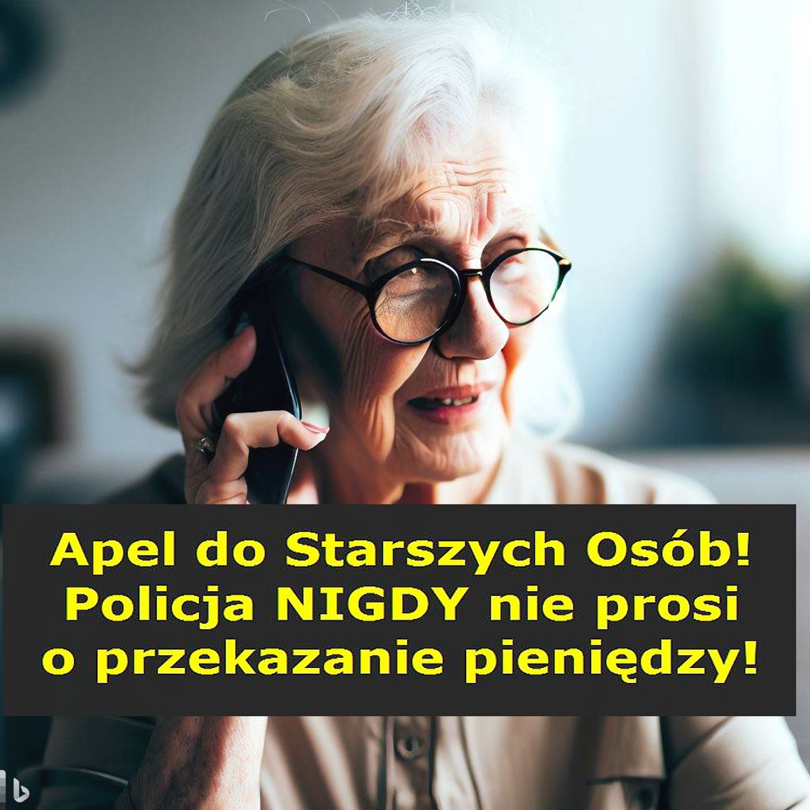 94-letnia seniorka ofiarą oszustwa na "fałszywego policjanta" – apel o ostrożność