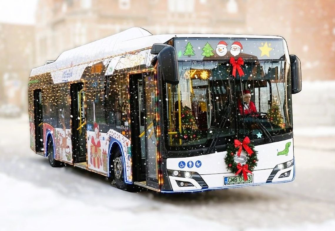 Autobusem MZK na Mikołajki