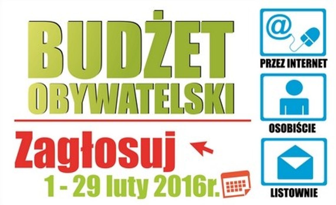 Budżet obywatelski 2016 - głosuj do końca lutego