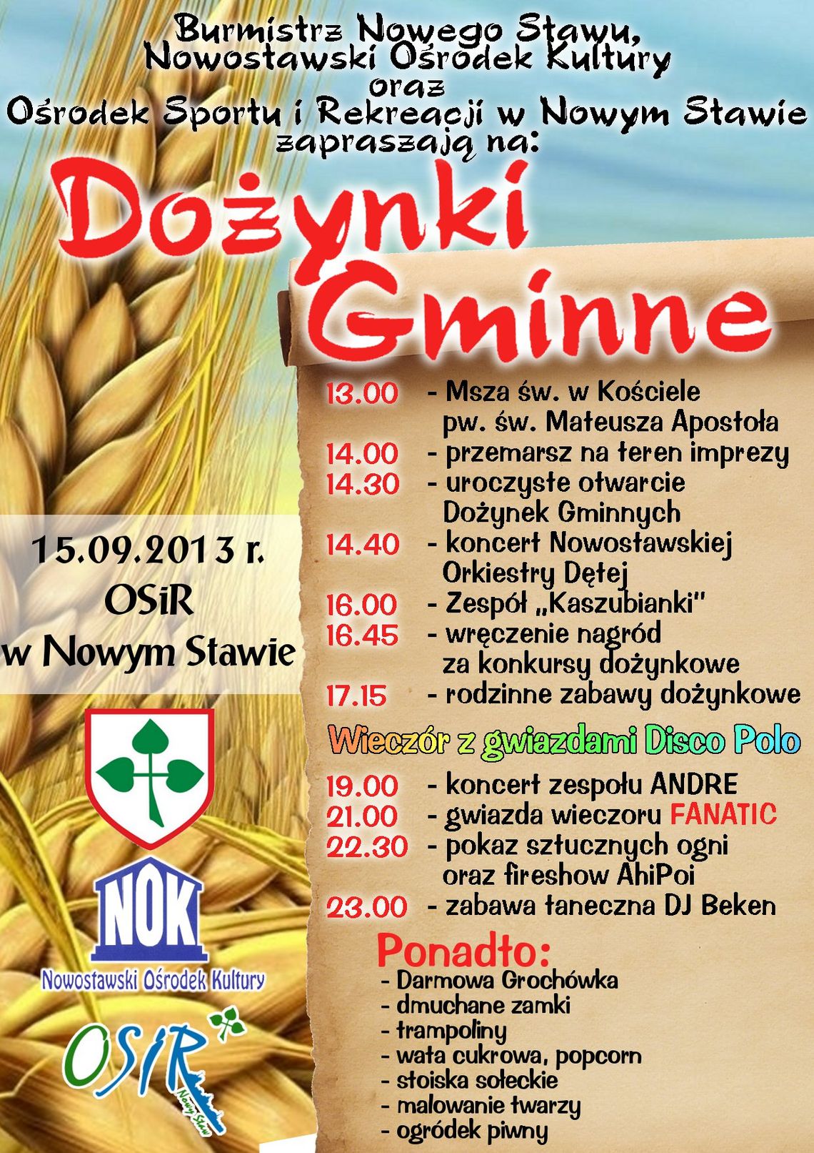 Dożynki w Nowym Stawie