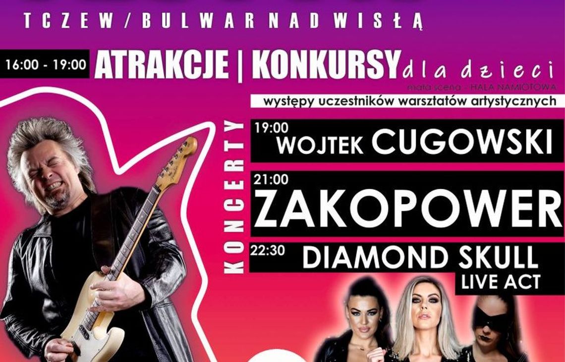 Festyn Samorządowo-Komunalny i Festiwl Food Trucków. Mamy dla Was konkurs. GWIAZDY: CUGOWSKI, ZAKOPOWER i DIAMOND SKULL LIVE ACT !!