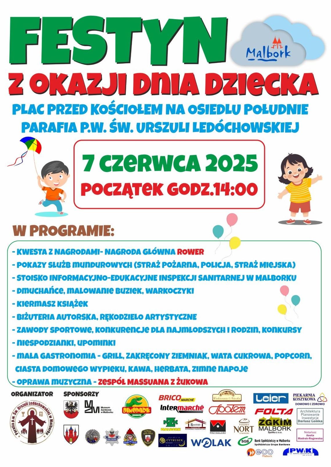 Festyn z okazji Dnia Dziecka - 7 czerwca