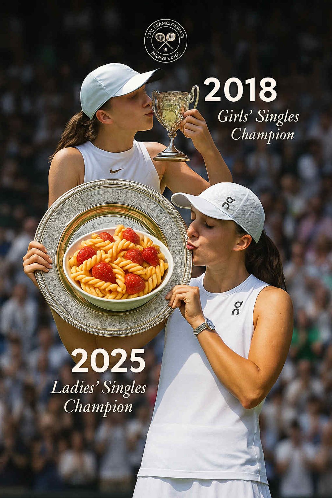 Iga Świątek i makaron z truskawkami - hit TikToka! Iga Świątek i makaron z truskawkami - hit TikToka!