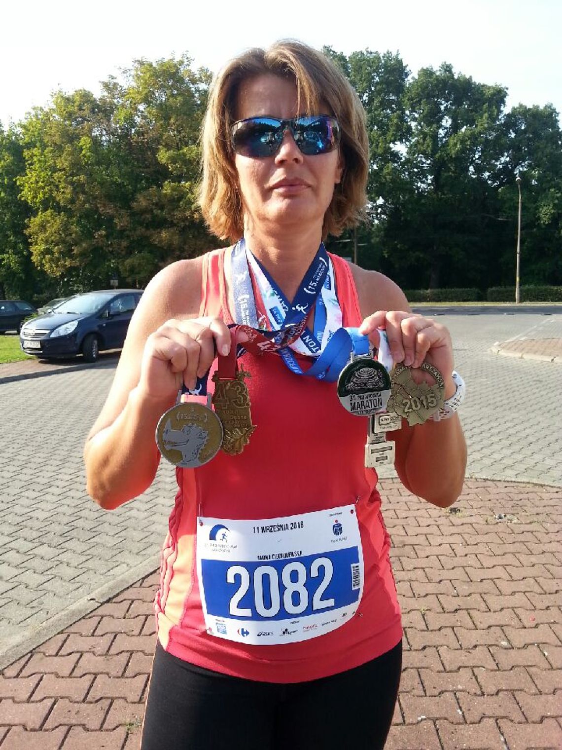 Iwona Ciecholewska z koroną maratonów