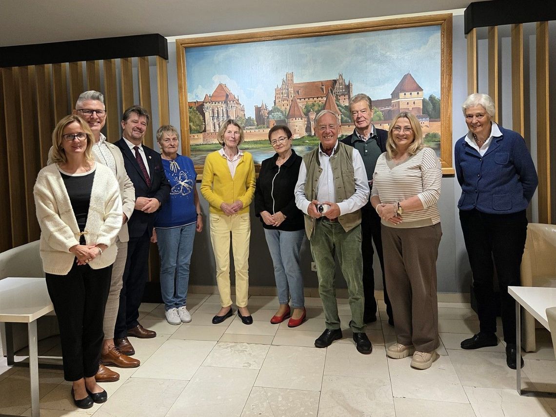 Joannici i Honorowy Obywatel Miasta Malborka dr Christian Meyl z wizytą w Malborku