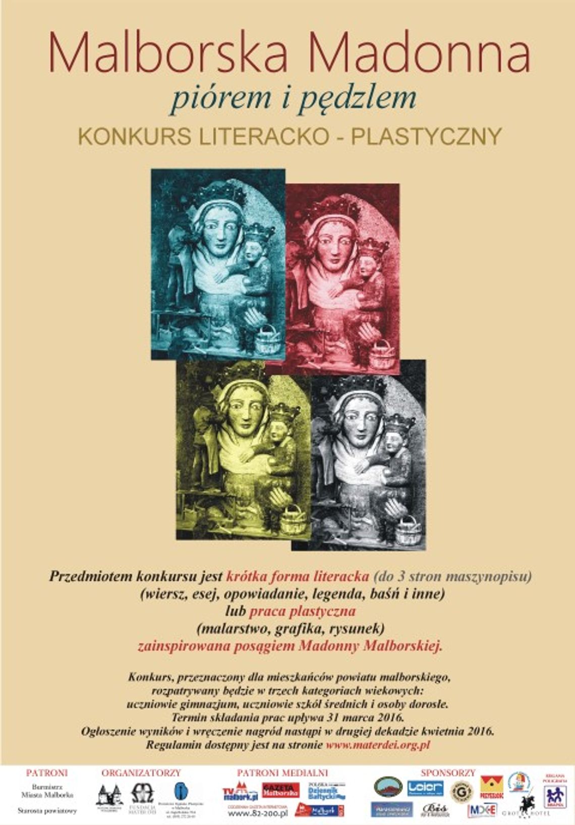 Konkursy Fundacji MATER DEI Dla literatów i plastyków