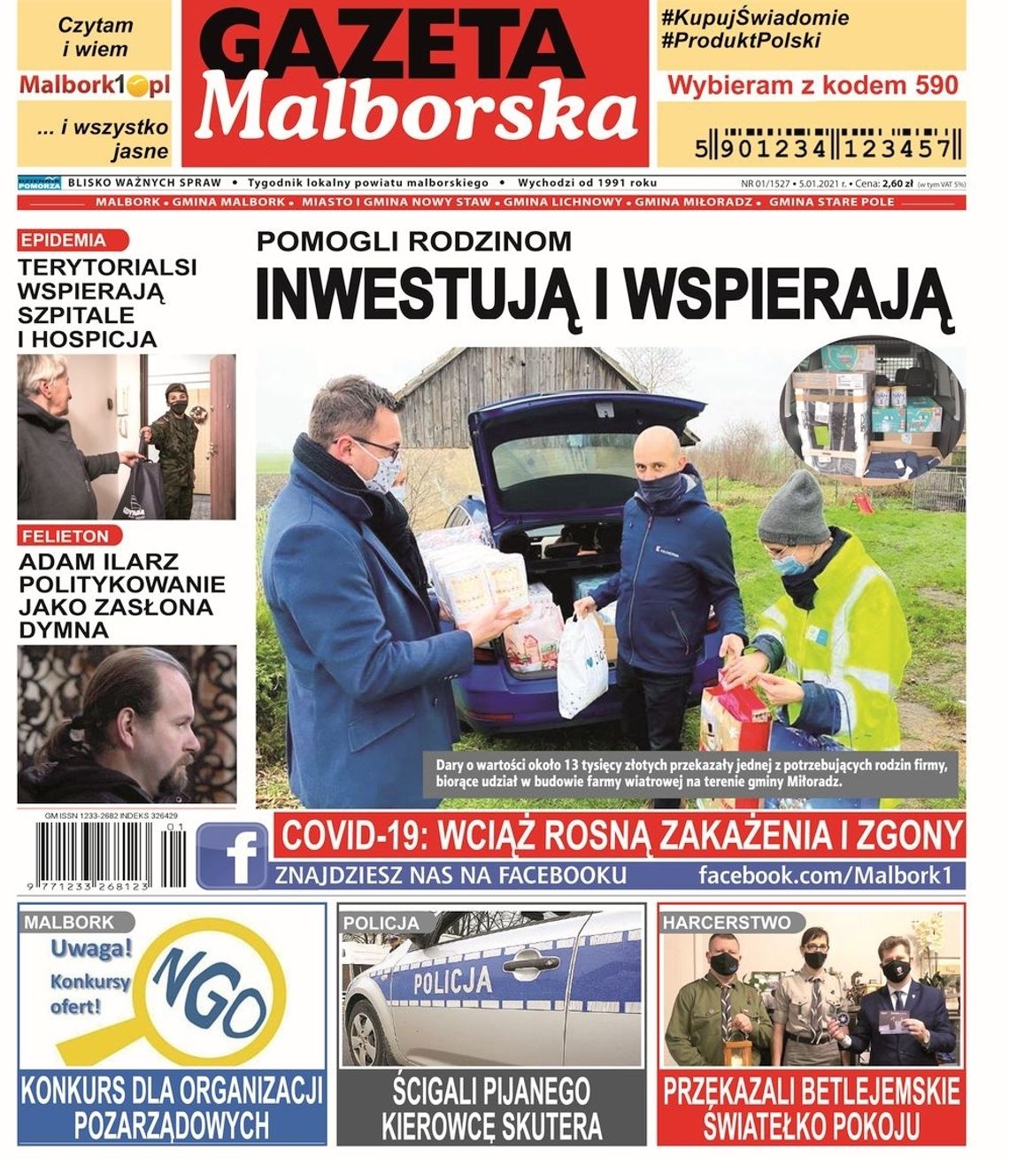 Noworoczy numer Gazety Malborskiej już w sprzedaży! Najnowsze wiadomości z Malborka i gmin naszego powiatu w Twoim kiosku. Co w środku?