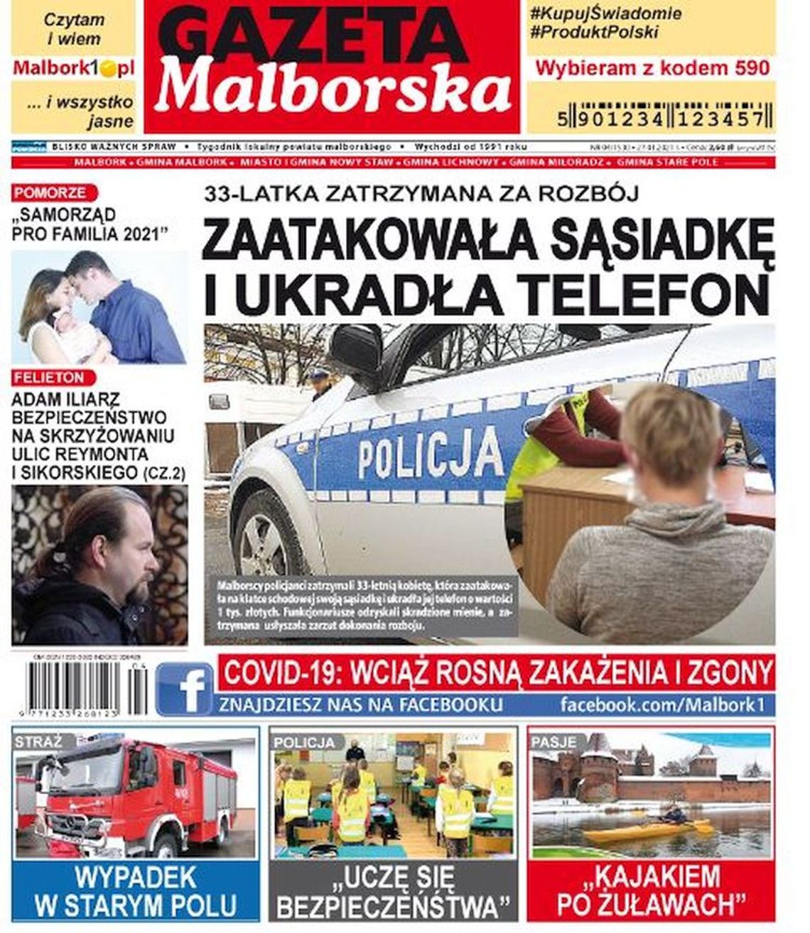 Nowy numer Gazety Malborskiej już w sprzedaży. Najświeższe wiadomości  z Malborka i gmin naszego powiatu są dostępne w Twoim kiosku. O czym piszemy w tym tygodniu?