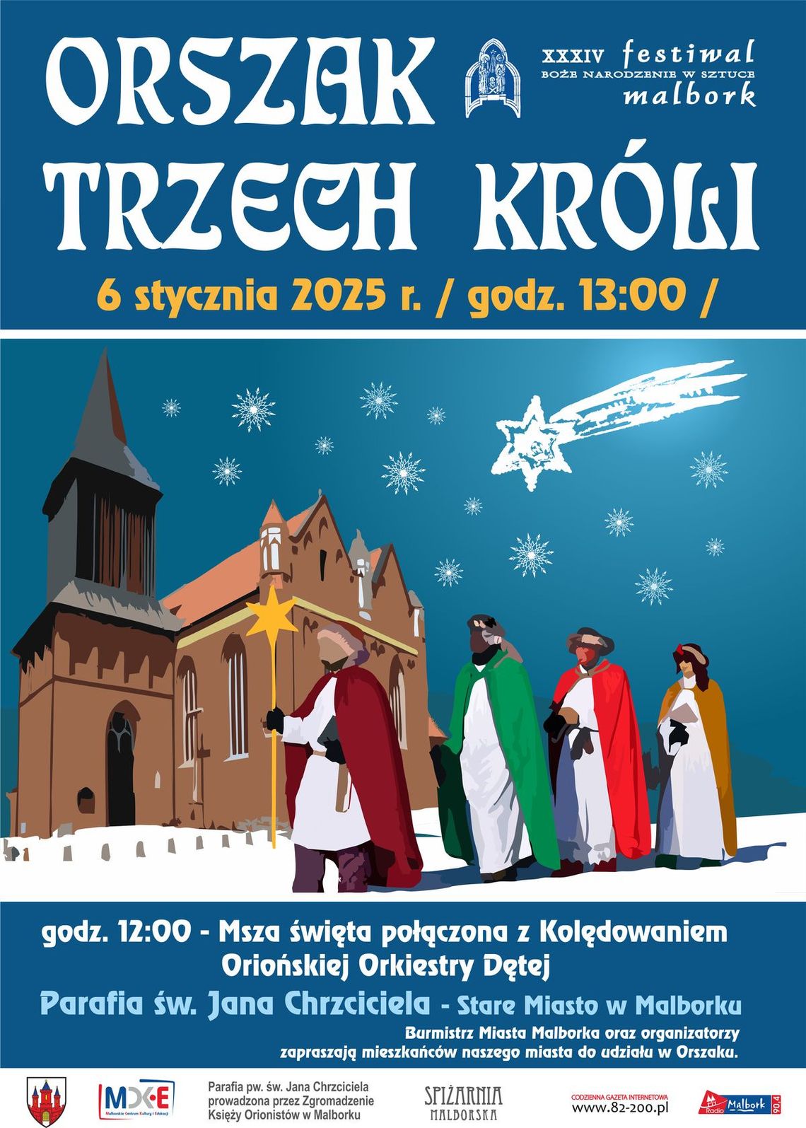 Orszak Trzech Króli w ramach Festiwalu Boże Narodzenie w Sztuce