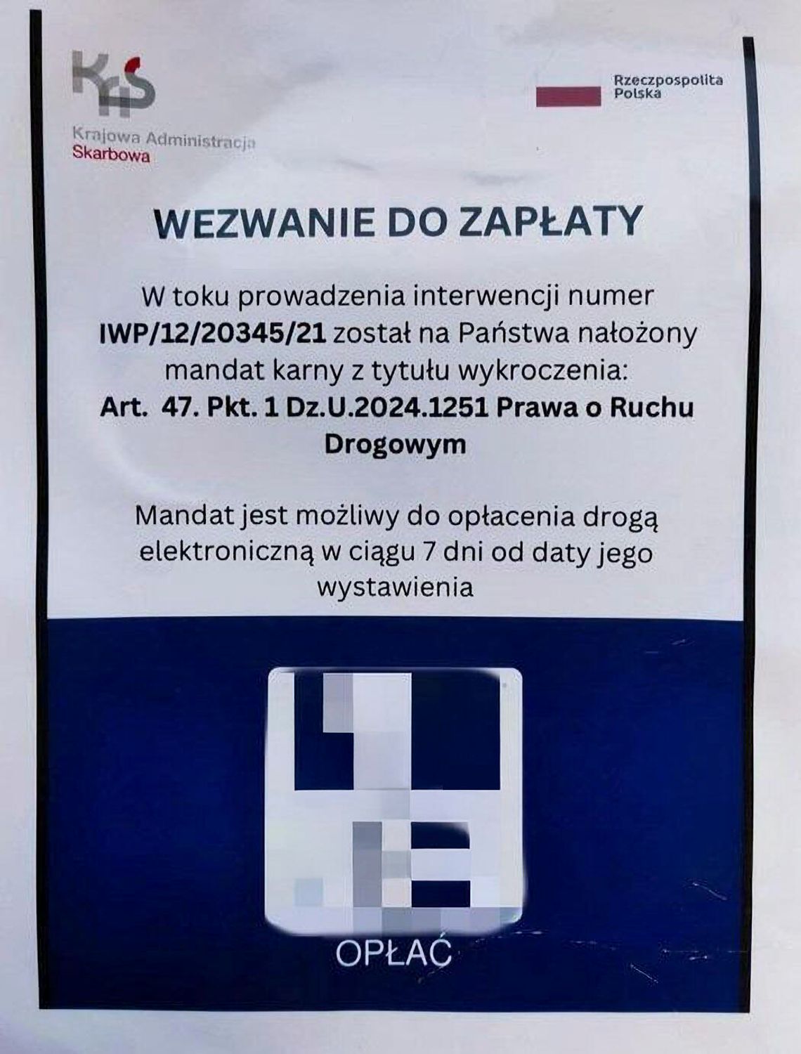 Ostrzeżenie KAS. Uwaga na fałszywe wezwania do zapłaty