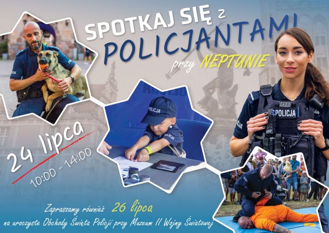 Policyjny event dla mieszkańców i turystów w Gdańsku