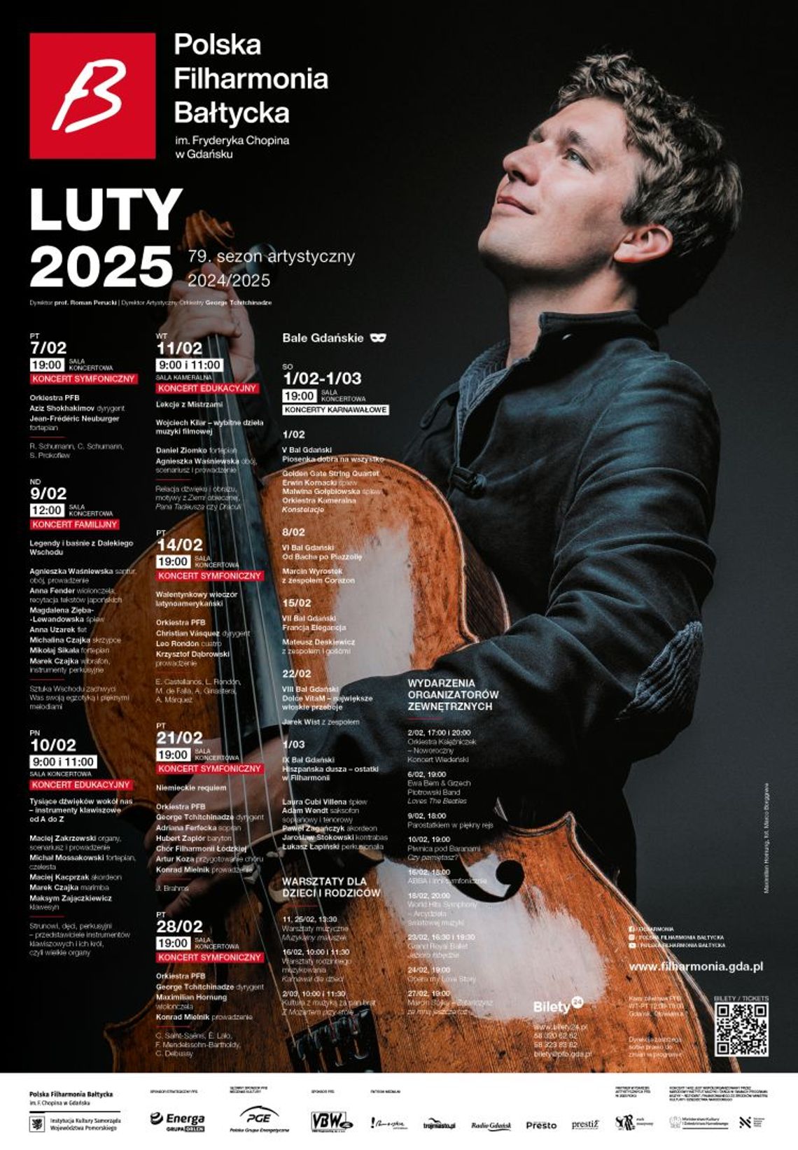 Polska Filharmonia Bałtycka im. Fryderyka Chopina w Gdańsku zaprasza na koncerty i wydarzenia muzyczne w lutym 2025 r. Polska Filharmonia Bałtycka im. Fryderyka Chopina w Gdańsku zaprasza na koncerty i wydarzenia muzyczne w lutym 2025 r.