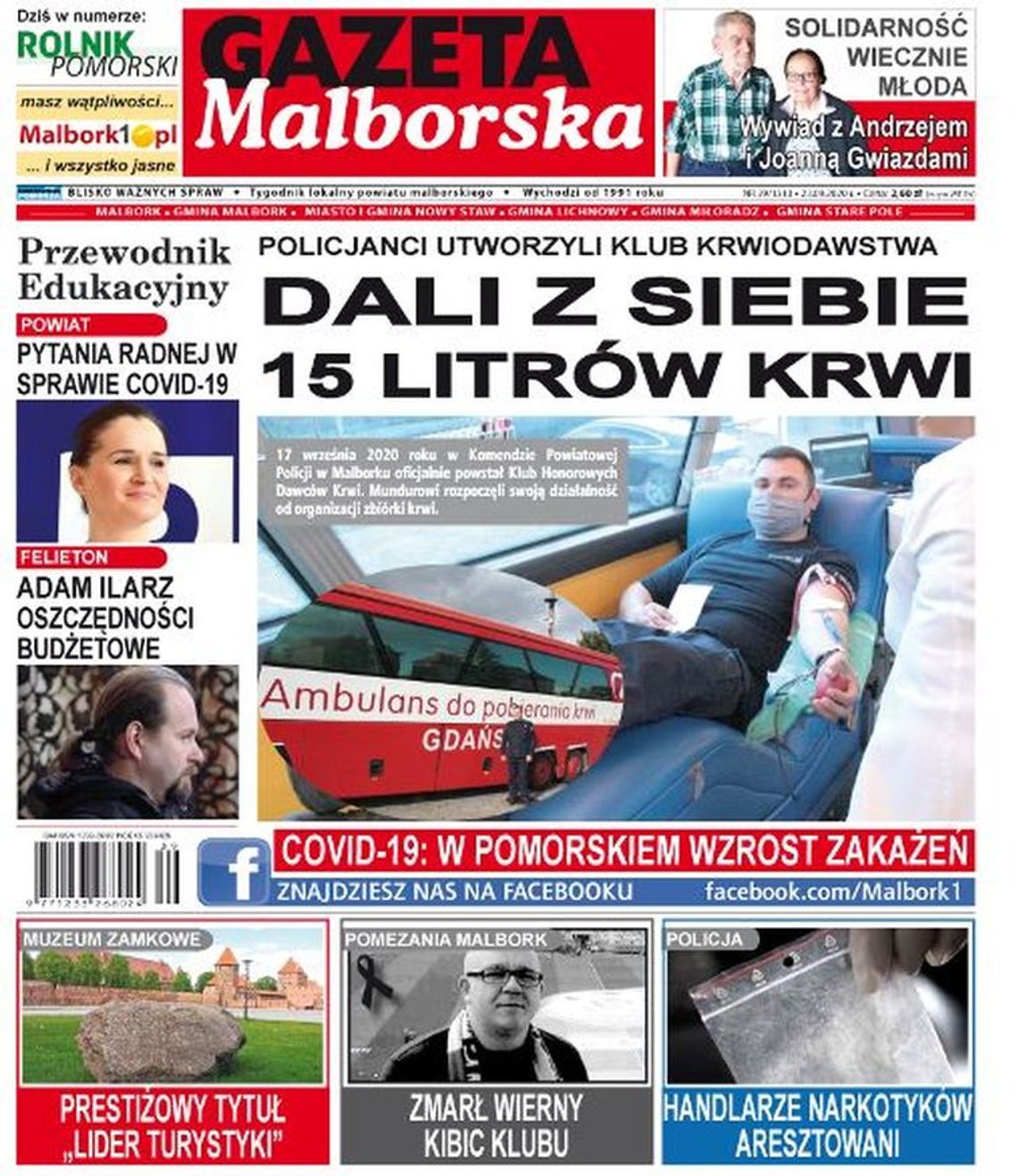 Potrzebujesz najświeższych informacji z Malborka oraz gmin naszego powiatu? Najnowszy numer Gazety Malborskiej! Już dziś w Twoim kiosku. A w nim…