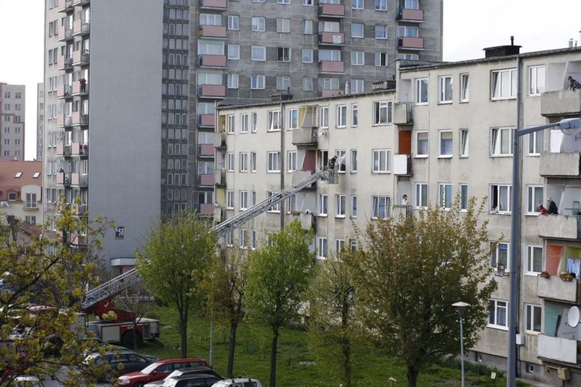 Pożar w pechowym bloku, znowu ogień