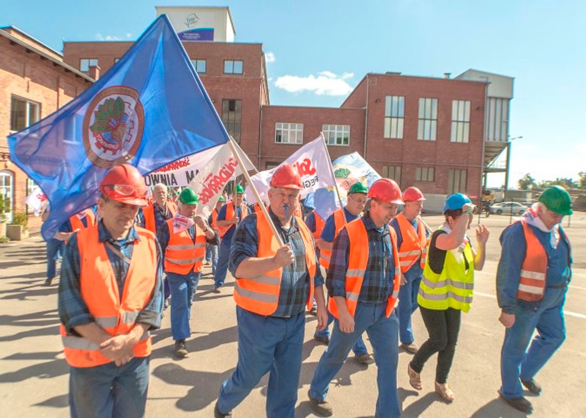 Protest plantatrów i pracowników Polskiego Cukru