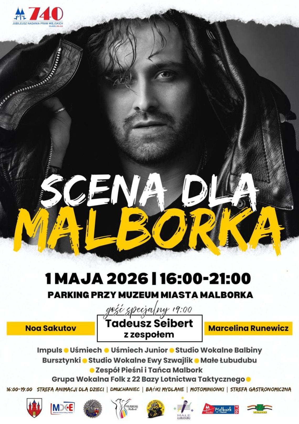 Scena dla Malborka podczas majówki z okazji 740 urodzin miasta Scena dla Malborka podczas majówki z okazji 740 urodzin miasta